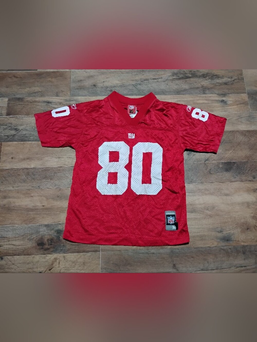 NFL Jeremy Shockey #80 Red Football Jersey Boys Size: M 10/12